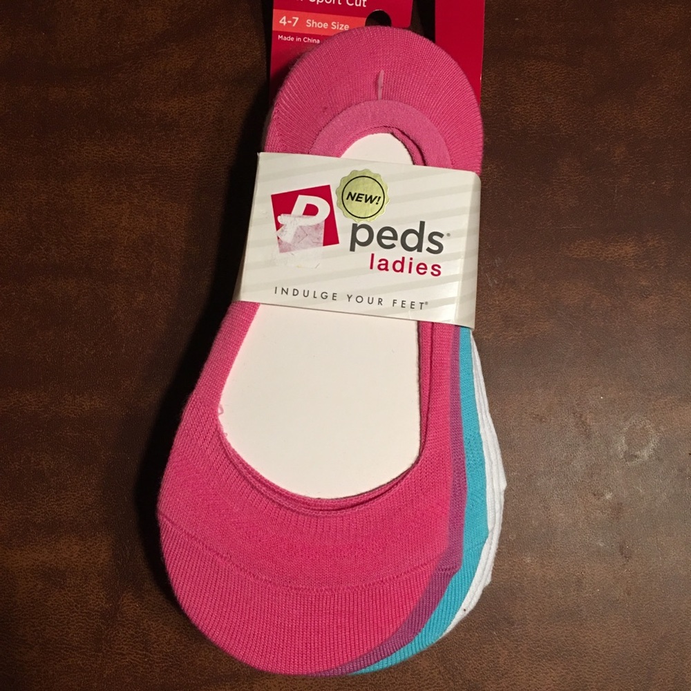 6 pack ladies pastel peds low sport cut